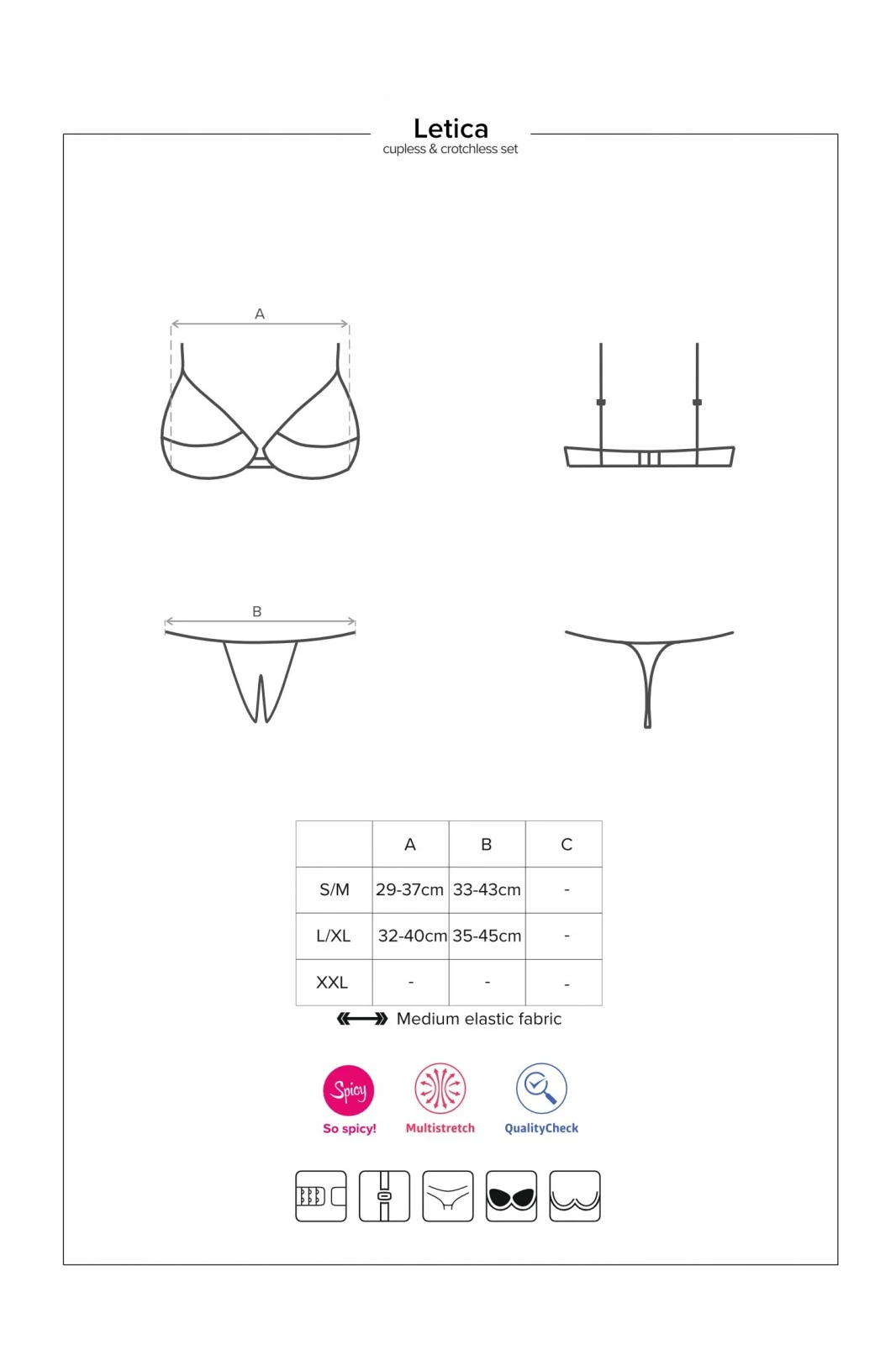 Obsessive Letica - Ensemble Ouvert Noir 2 Pcs 7 Obsessive Letica - Ensemble Ouvert Noir 2 Pcs – Image 7