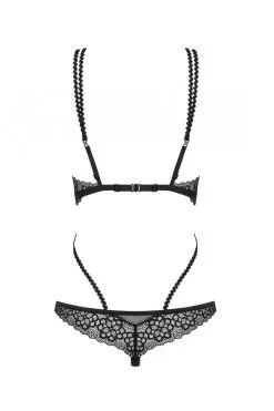 Obsessive Liferia - Body Ouvert Noir -Promos Body lingerie Magasin liferia body ouvert noir 5