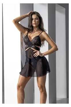 MAPALÉ Ensemble Lingerie 2 En 1 Nuisette Sexy & 2 Pièces 10 MAPALÉ Ensemble Lingerie 2 En 1 Nuisette Sexy & 2 Pièces -Promos Body lingerie Magasin lingerie sexy 2 en 1 nuisette noir avec soutien gorge et string mal7489blk 2
