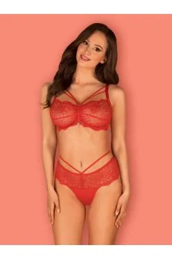 Obsessive Ensemble Loventy Rouge -Promos Body lingerie Magasin loventy ensemble 2 pcs rouge 11