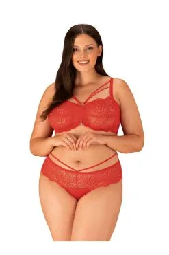 Obsessive Ensemble Loventy Rouge -Promos Body lingerie Magasin loventy ensemble 2 pcs rouge 2