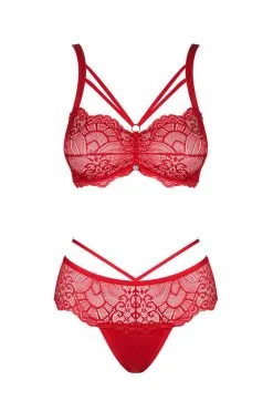 Obsessive Ensemble Loventy Rouge -Promos Body lingerie Magasin loventy ensemble 2 pcs rouge 8