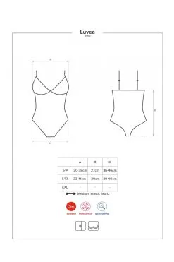 Obsessive Luvae Body Noir Elégant -Promos Body lingerie Magasin luvae body noir 6