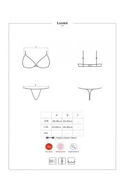 Obsessive Luvae - Ensemble Dentelle Noir 2 Pcs -Promos Body lingerie Magasin luvae ensemble 2 pcs noir 6