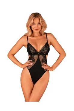 Obsessive Body Noir En Dentelle "Maderris"