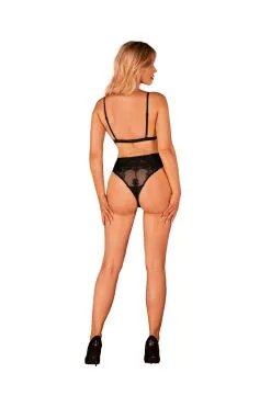 Obsessive Body Noir En Dentelle "Maderris" -Promos Body lingerie Magasin maderris body noir 3
