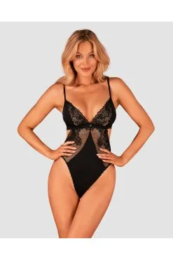 Obsessive Body Noir En Dentelle "Maderris" -Promos Body lingerie Magasin maderris body noir 6
