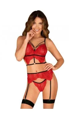 Obsessive Mettia | Ensemble Dentelle Rouge