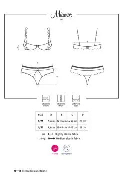 Obsessive Miamor Ensemble 2 Pcs Noir -Promos Body lingerie Magasin miamor ensemble 2 pcs noir 6