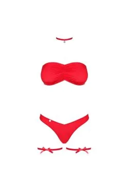Obsessive Noël Kissmas | Ensemble Lingerie Rouge 10 Obsessive Noël Kissmas | Ensemble Lingerie Rouge -Promos Body lingerie Magasin noel kissmas ensemble 4 pcs rouge 4
