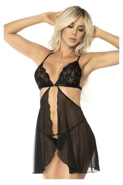 MAPALÉ Nuisette & Ensemble 2 Pièces Noirs 2-en-1 - Audace & Élégance -Promos Body lingerie Magasin nuisette 2 en 1 et ensemble 2 pieces noirs mal7432blk 4