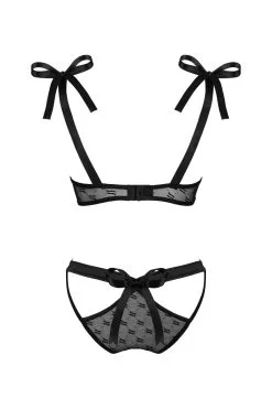 Obsessive Obsessivia | Ensemble Noir échancré -Promos Body lingerie Magasin obsessivia ensemble 2 pcs noir 7