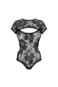 Obsessive Peonesia - Body Noir Dentelle -Promos Body lingerie Magasin peonesia body noir 4