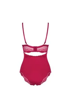 Obsessive Body Rosalyne Couleur Cerise -Promos Body lingerie Magasin rosalyne body cerise 3