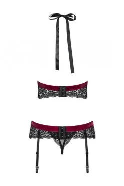 Obsessive Rossita - Ensemble Noir 3 Pcs -Promos Body lingerie Magasin rossita ensemble 3 pcs noir 5