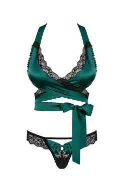 Obsessive Ensemble Sensuelia En Vert Émeraude -Promos Body lingerie Magasin sensuelia ensemble vert 2