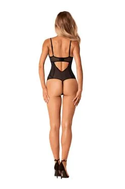 Obsessive Body String Ouvert Noir | Serena Love -Promos Body lingerie Magasin serena love body ouvert noir 3