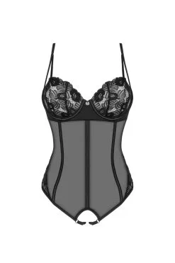 Obsessive Body String Ouvert Noir | Serena Love -Promos Body lingerie Magasin serena love body ouvert noir 4