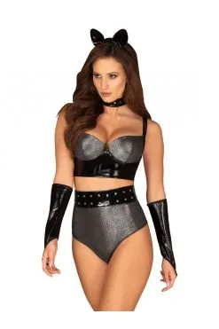 Obsessive Silveria - Ensemble 6 Pcs Argent & Noir