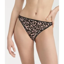 Slip Bikini Dim Generous Lépoard Tatoo Fleuri