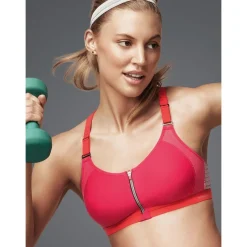 Triumph Lingerie Soutien Gorge Sport Triaction ZIP Rose -Promos Body lingerie Magasin soutien gorge sport triaction zip rose 3