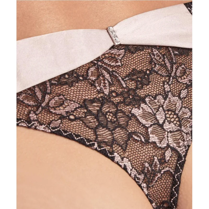 String Aubade Femme Glamour Dentelle Et Soie 2 String Aubade Femme Glamour Dentelle Et Soie – Image 2