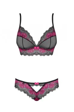 Obsessive Tulia Ensemble 2 Pcs Noir & Fuchsia 11 Obsessive Tulia Ensemble 2 Pcs Noir & Fuchsia -Promos Body lingerie Magasin tulia ensemble 2 pcs noir fuchsia 4