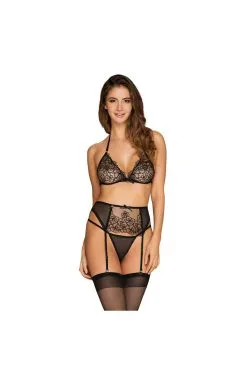 Obsessive Ensemble Trois Pièces Noir "Uniquella"