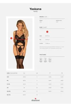 Obsessive Yaskana | Body Noir épuré 17 Obsessive Yaskana | Body Noir épuré -Promos Body lingerie Magasin yaskana body noir 8