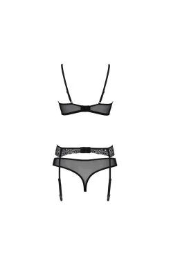 Passion Lingerie Zinnia | Ensemble Noir 3 Pcs -Promos Body lingerie Magasin zinnia ensemble 3 pcs noir 7